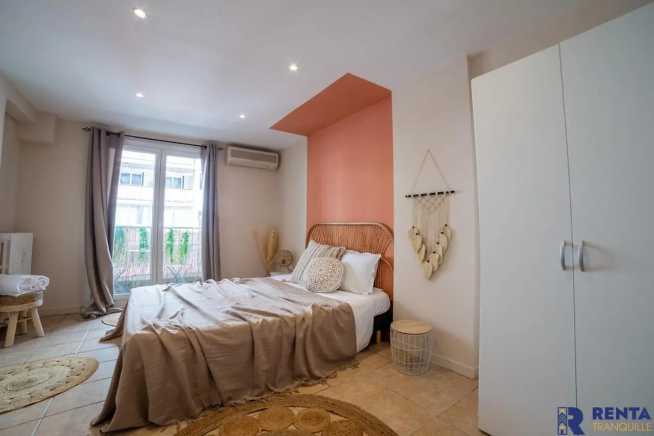 דירות ניס Chambre 1 Rene Cassinbalcon Wifi Mini-Frigo Tv 0*,  צרפת